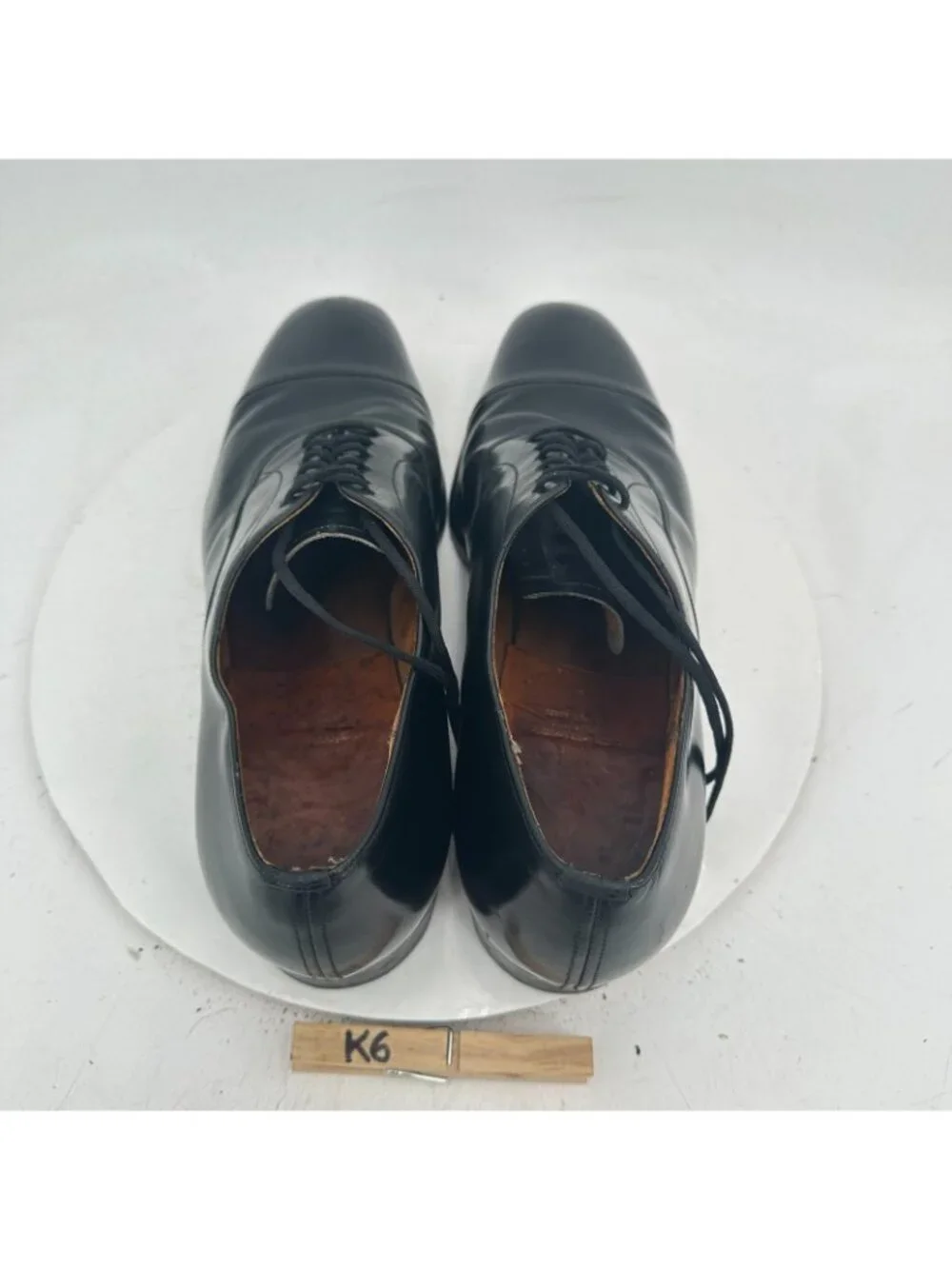Church's Men Size 12AA Black Leather Cap Toe Lace Up Oxford Dress Shoes